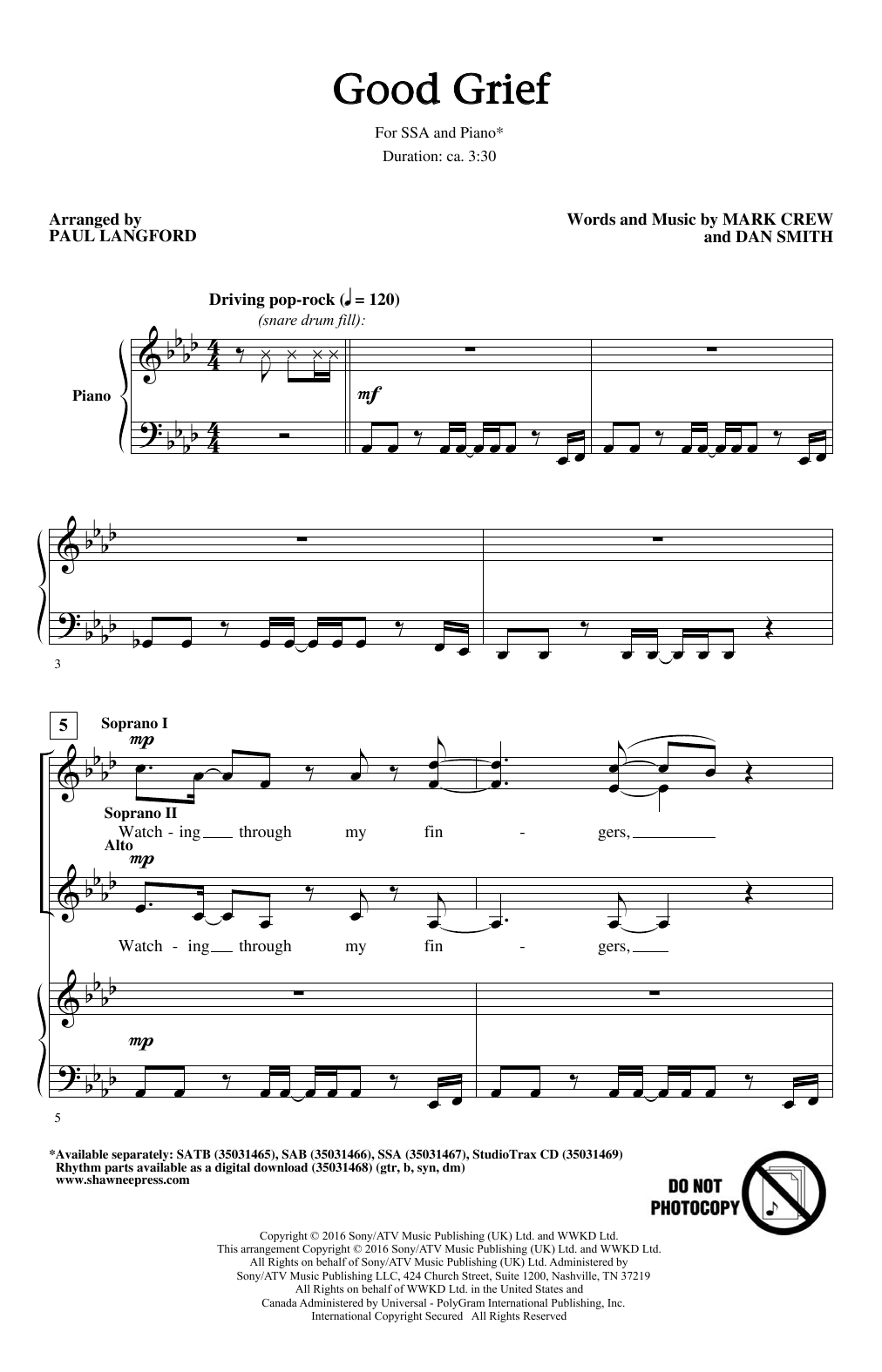 Produktgalerie: Seite 1 von 1 Good Grief, Paul Langford, Chor