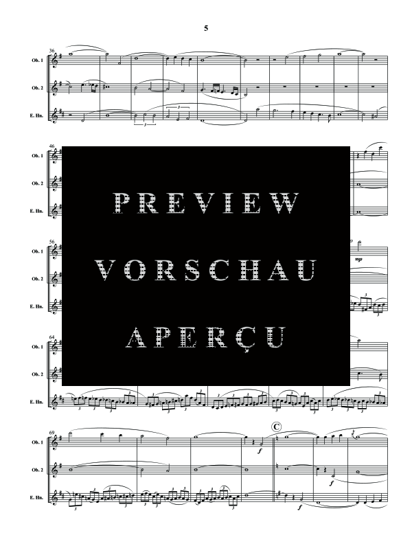 Product gallery: Page 10 of 11 Three Miniatures, , (woodwind trio 2x oboe and cor anglais)