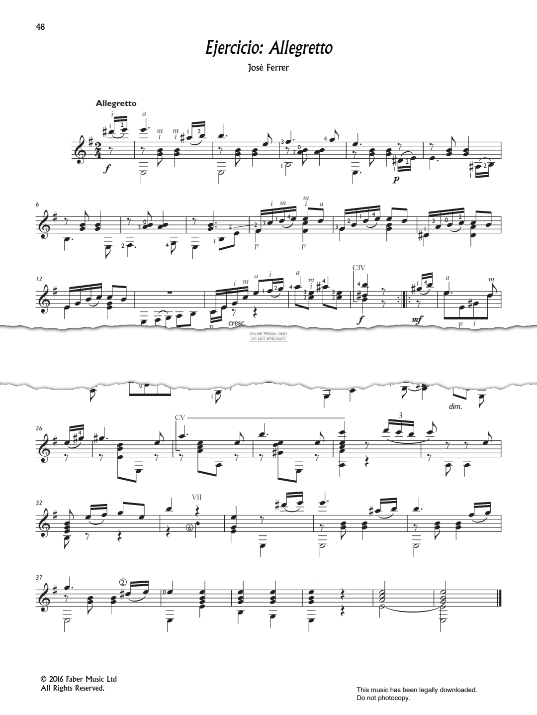 Produktbild zu: Ejercicio: Allegretto