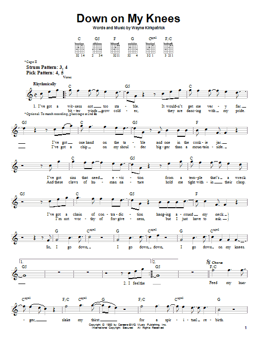 Produktbild zu:  Down On My Knees - Susan Ashton