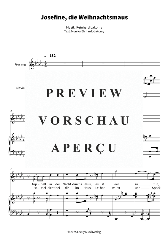 Produktgalerie: Seite 5 von 8 Josefine, die Weihnachtsmaus, , Gesang und Klavier