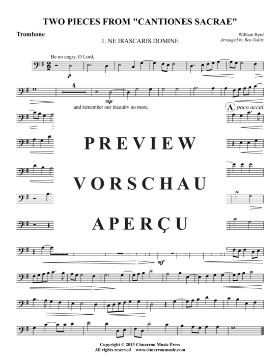 Produktgalerie: Seite 12 von 15 Zwei Stücke aus Cantiones Sacrae , , (Blechbläser-Quintett)