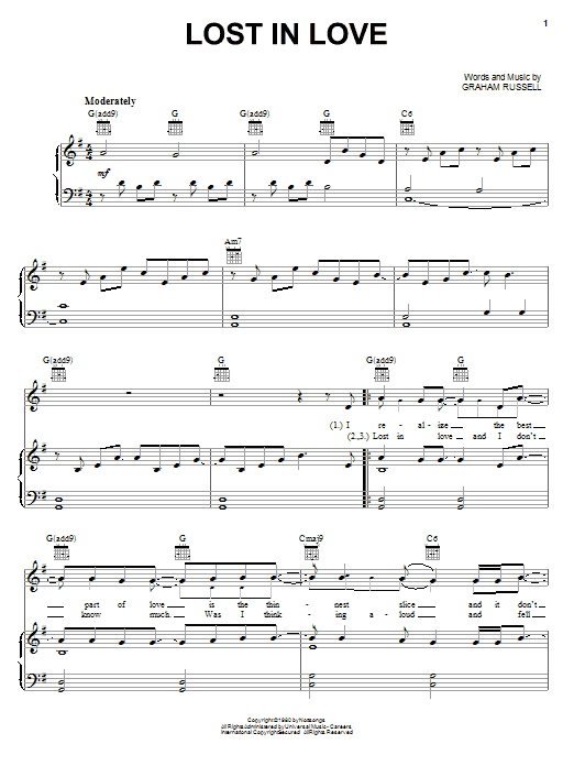 Produktgalerie: Seite 1 von 1 Lost In Love, Air Supply, Gesang, Gitarre, Klavier