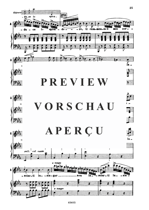 Produktgalerie: Seite 4 von 11 Non v ha sguardo cui sia dato, , Sopran und Klavier