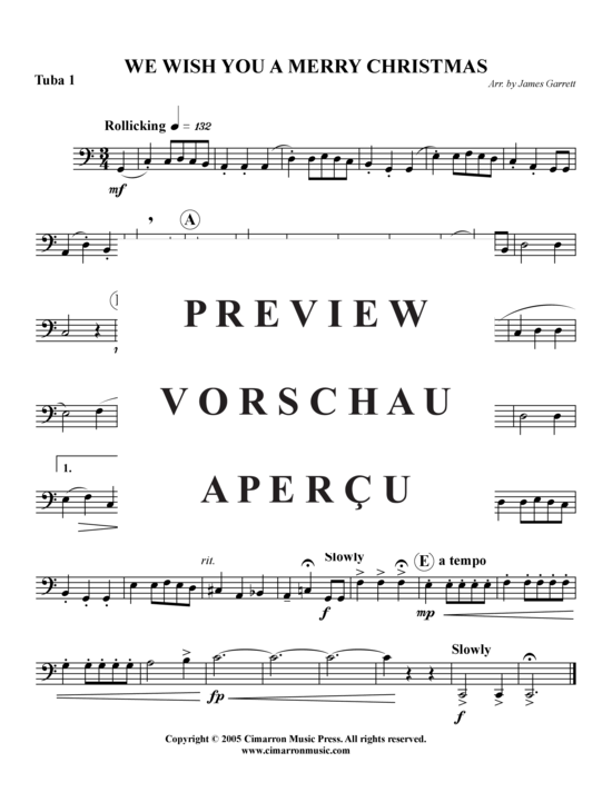 Product gallery: Page 8 of 9 We Wish You A Merry Christmas , , (Tuba Quartet: 2x Baritone, 2xTuba)