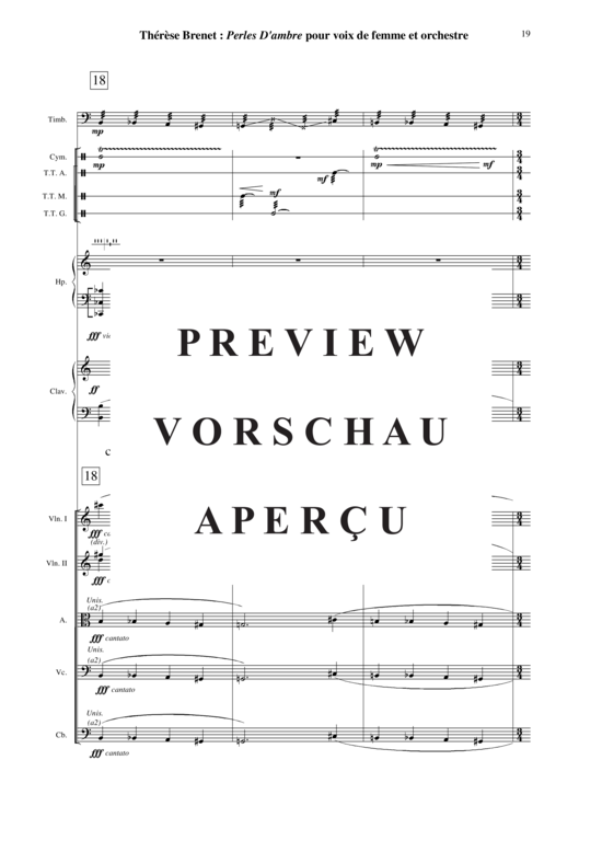 Product gallery: Page 20 of 21 Perles d'Ambre , , (soprano solo + orchestra) score only