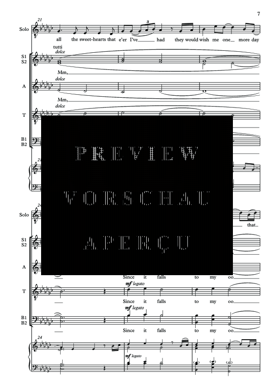 Produktgalerie: Seite 8 von 11 The Parting Glass, , Tenor Solo, Gemischter Chor und Klavier