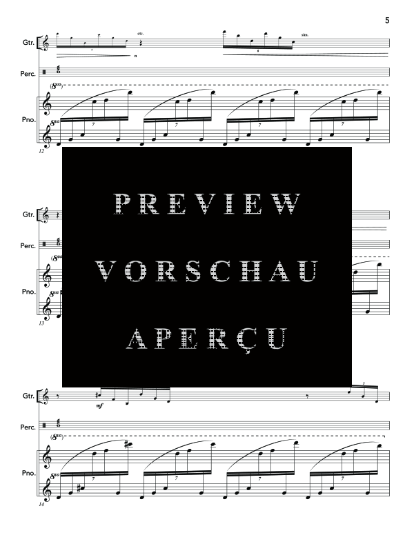Produktgalerie: Seite 9 von 11 Atomic Variations, , (Quartett Bass Klarinette, Gitarre, Percussion und Klavier)