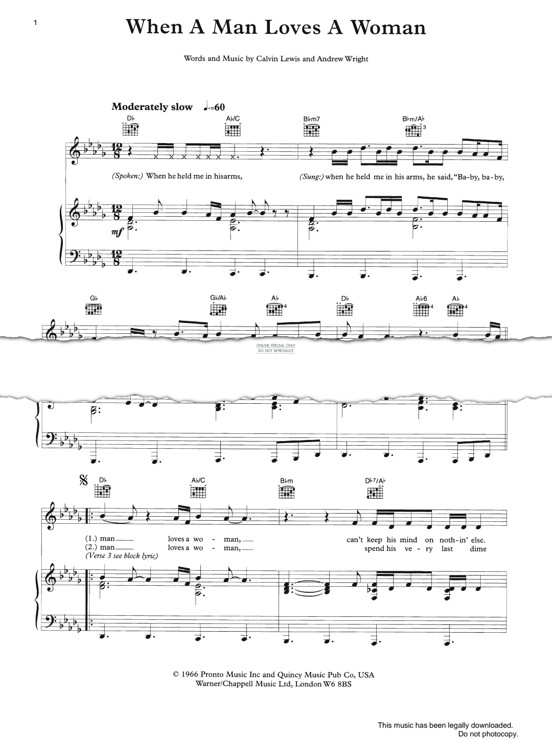 Produktgalerie: Seite 1 von 1 When A Man Loves A Woman, Bette Midler, Gesang, Gitarre, Klavier