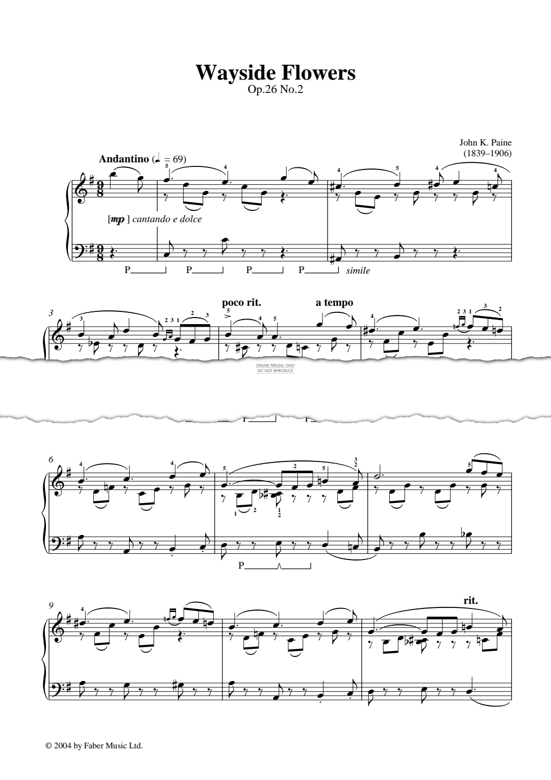 Produktbild zu: Wayside Flowers Op.26, No.2