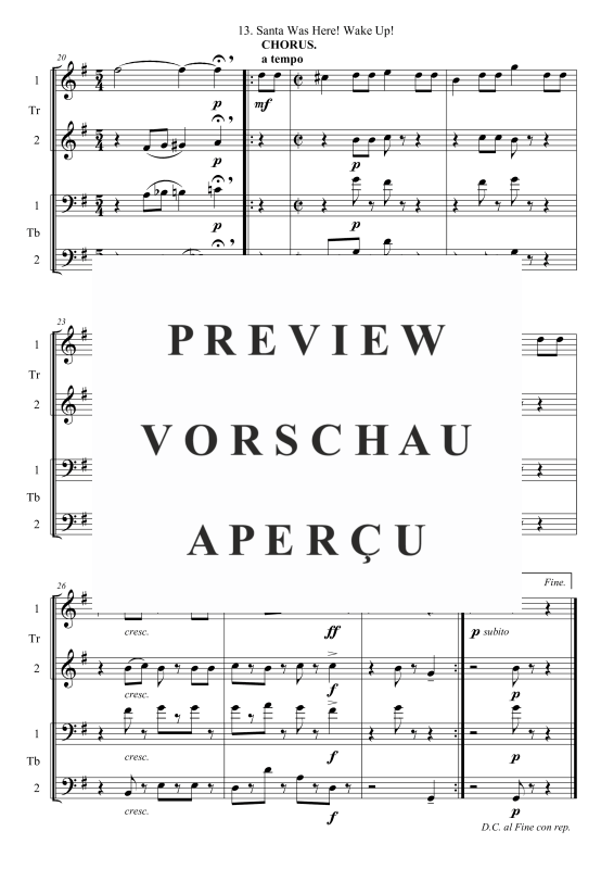 Produktgalerie: Seite 4 von 10 Santa Was Here! Wake Up!, , Posaunenchor