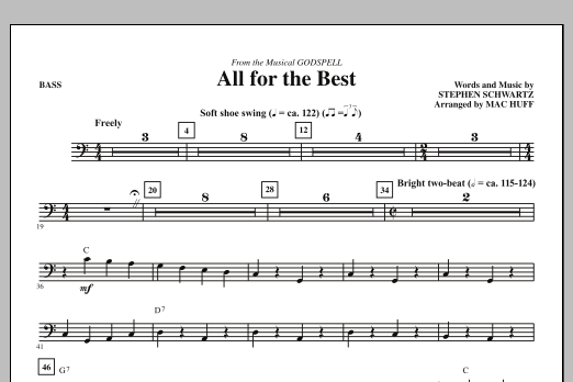 Produktbild zu: All For The Best - Bass