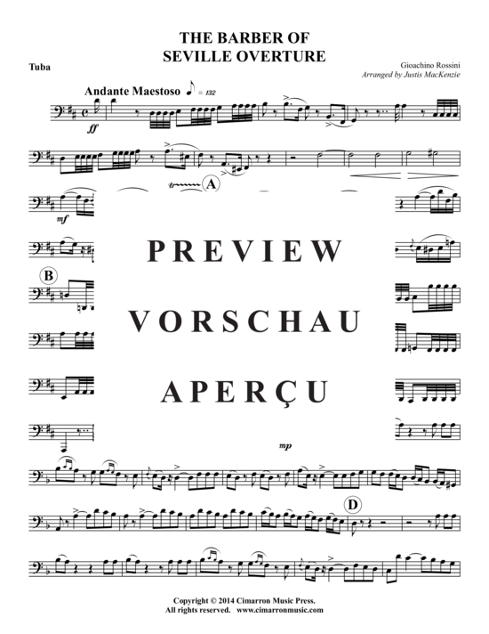 Product gallery: Page 17 of 20 The Barber of Seville Overture , , (tuba + piano)