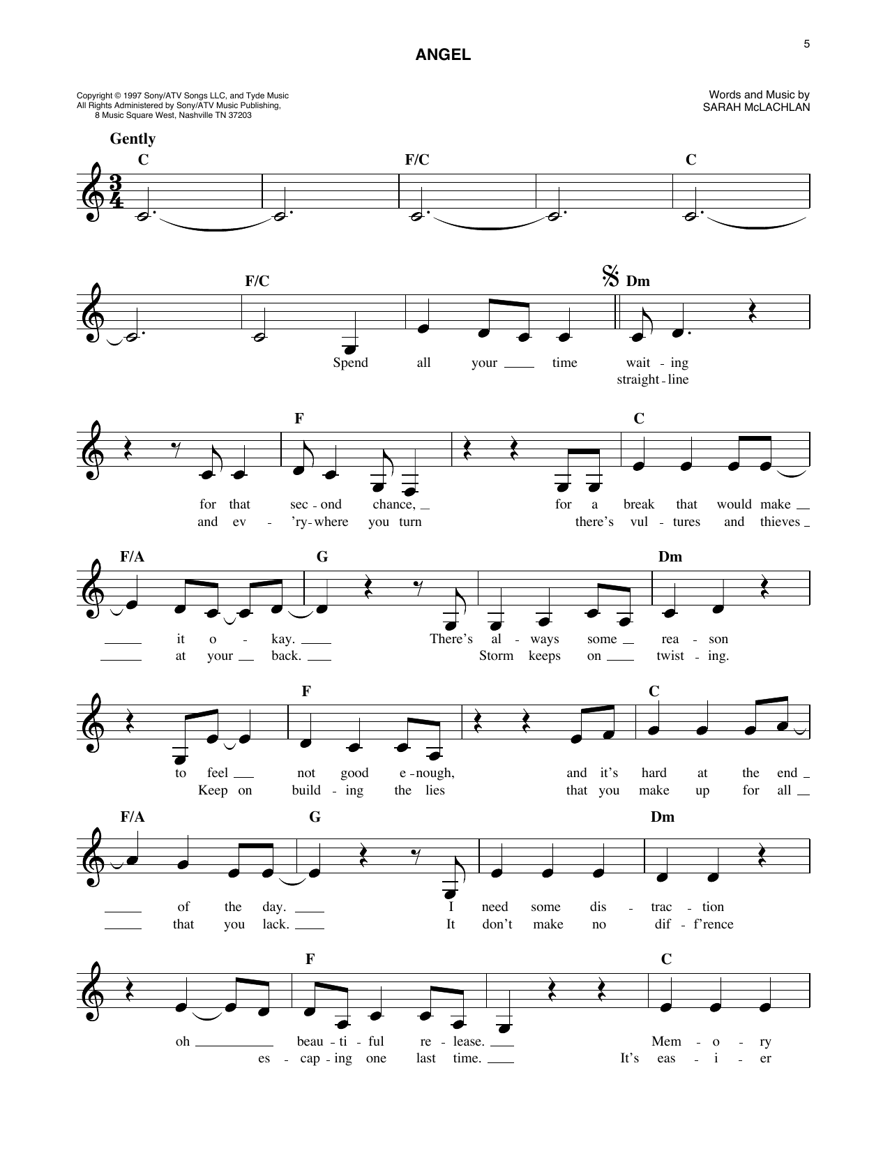 Produktgalerie: Seite 1 von 1 Angel, Sarah McLachlan