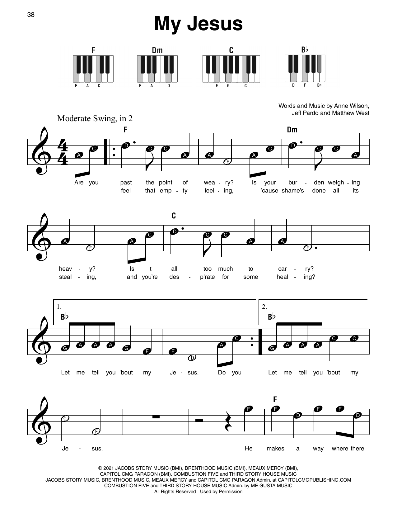 Produktgalerie: Seite 1 von 1 My Jesus, Anne Wilson, Klavier