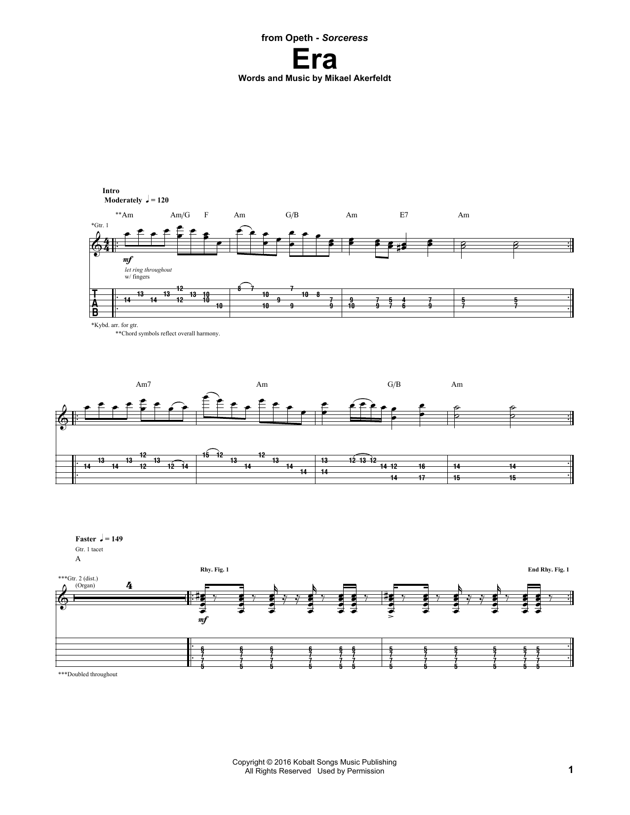 Produktgalerie: Seite 1 von 1 Era, Opeth, Gitarre