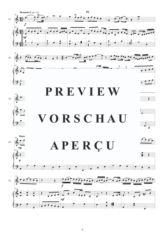 Product gallery: Page 7 of 11 Flöten Sonate in C-Dur BWV 1033, , Flöte und Cembalo/Klavier