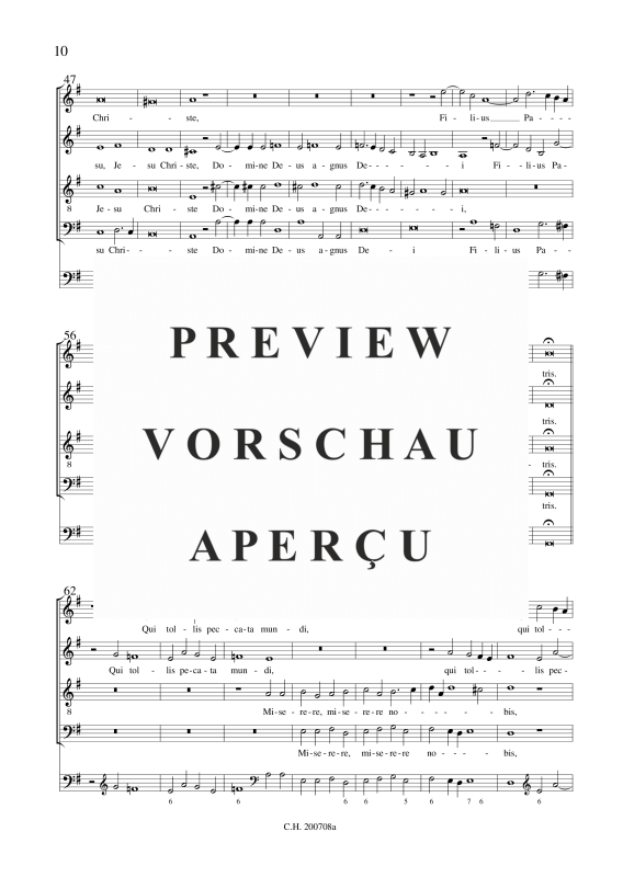 gallery: Missa á 4 alla brevis, , (Gemischter Chor + BC)