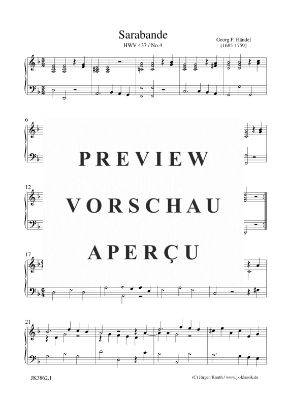 gallery: Sarabande , , (Klavier Solo)
