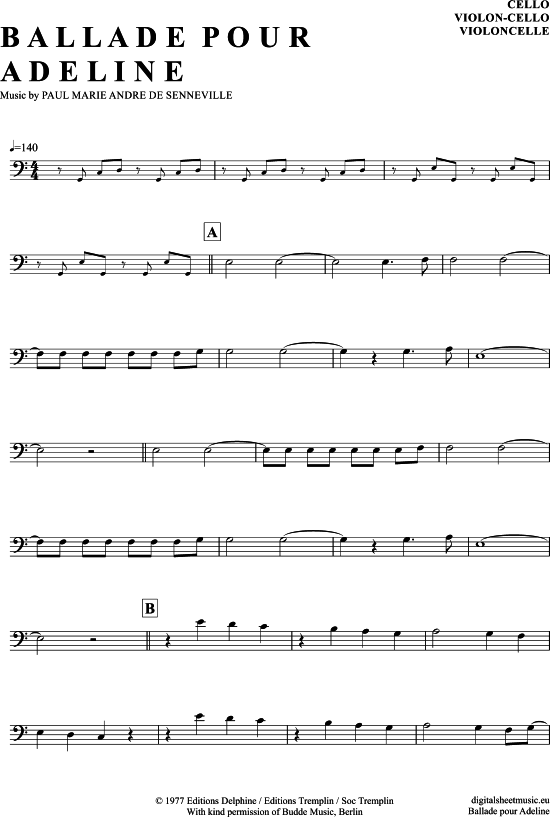 Produktbild zu: Ballade Pour Adeline Richard Clayderman