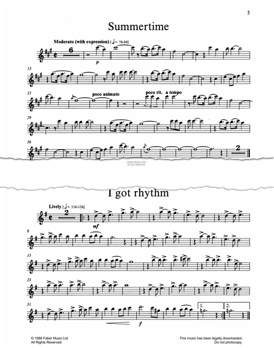 Product gallery: Page 1 of 1 I Got Rhythm, George Gershwin