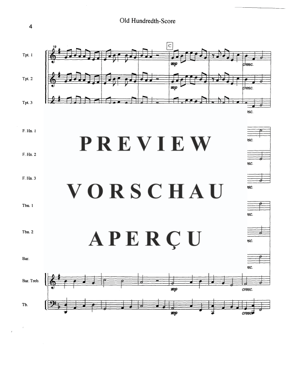 Produktgalerie: Seite 6 von 11 Old Hundreth, , Blechbläser Ensemble 10-stimmig
