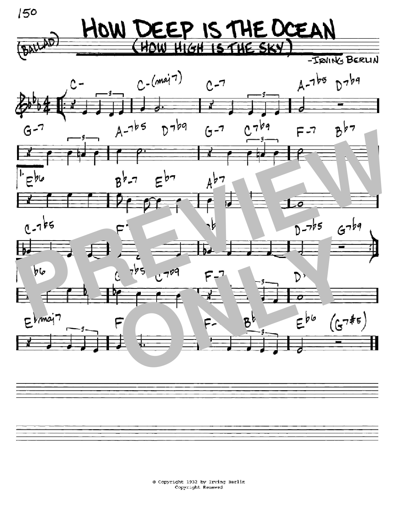 Produktbild zu: How Deep Is The Ocean (How High Is The Sky)