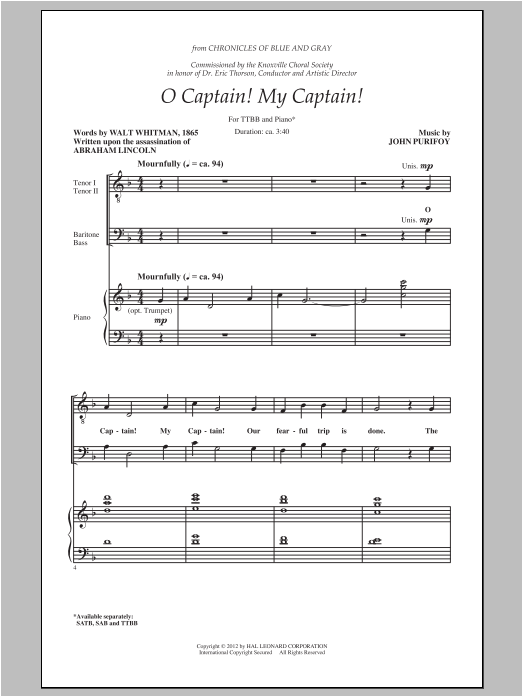 Product picture to: O Captain! My Captain!
