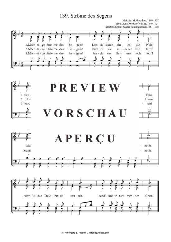 Product picture to: Ströme des Segens  McGranahan, 1840-1907 / Daniel Webster Whittle, 1840-1901 