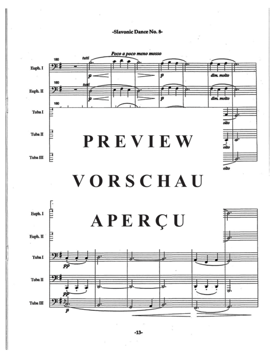 Product gallery: Page 17 of 21 Slavonic Dances Op. 46 No. 8 , , (Tuba Quartett EETT)