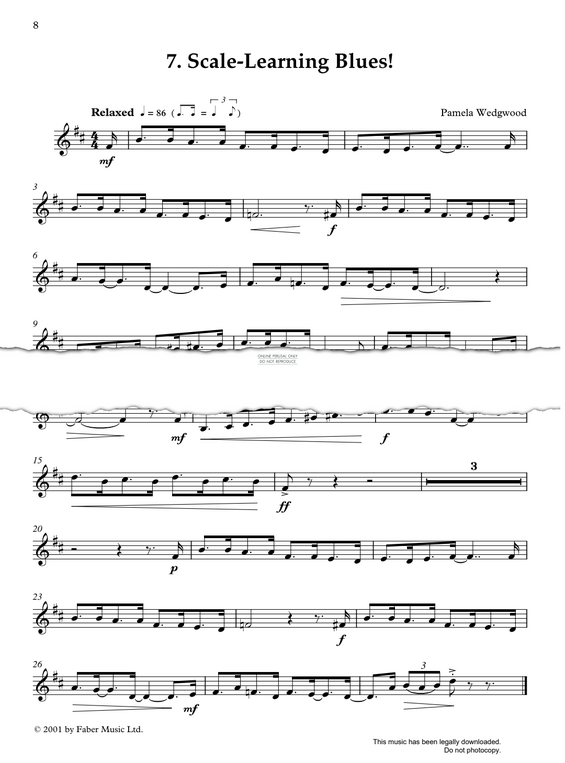 Produktgalerie: Seite 1 von 1 Scale-Learning Blues, Pam Wedgwood, Klavier, Trompete