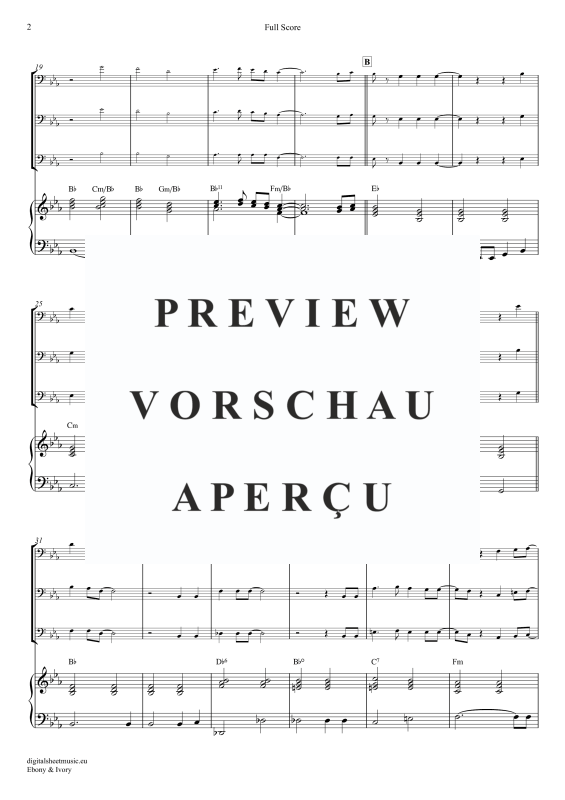 Produktgalerie: Seite 3 von 11 Ebony And Ivory, McCartney, Paul/Wonder, Stevie, (Posaunen Trio + Klavier)