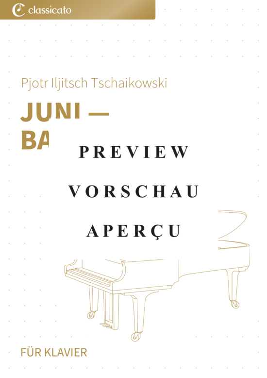 gallery: Juni - Barkarole - Die Jahreszeiten op. 37b, Nr. 6 , , (Klavier Solo)