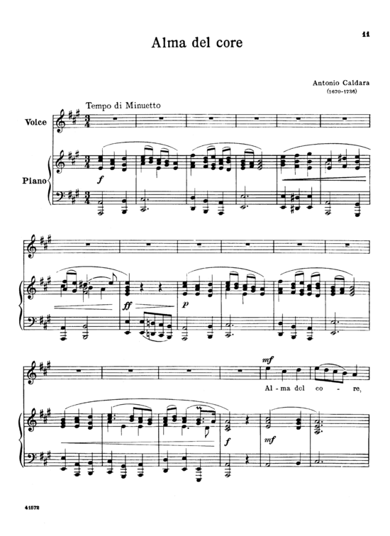 Product gallery: Page 1 of 6 Alma del core, Parisotti, Alessandro, High Voice and Piano