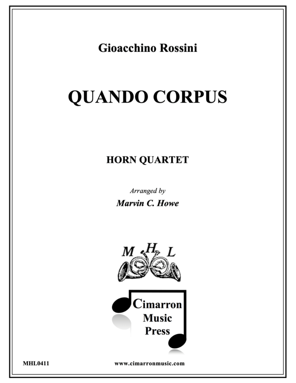 cover: Quando Corpus, , Horn Quartett