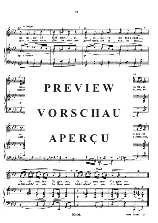 Product gallery: Page 5 of 5 Se tu m'ami, Sieber Ferdinand, Medium Voice and Piano