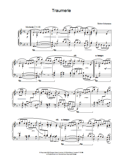 Product gallery: Page 1 of 1 Traumerie, Robert Schumann