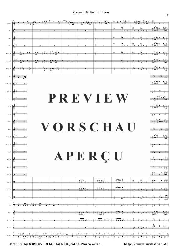 Product gallery: Page 10 of 11 Solo für Englischhorn und Blasorchester, , (large wind orchestra)