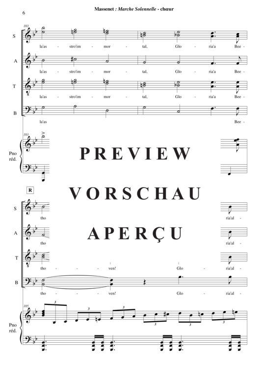 Product gallery: Page 7 of 8 Marche Solennelle for large orchestra, antihonal brass and SATB chorus , , (orchestra)