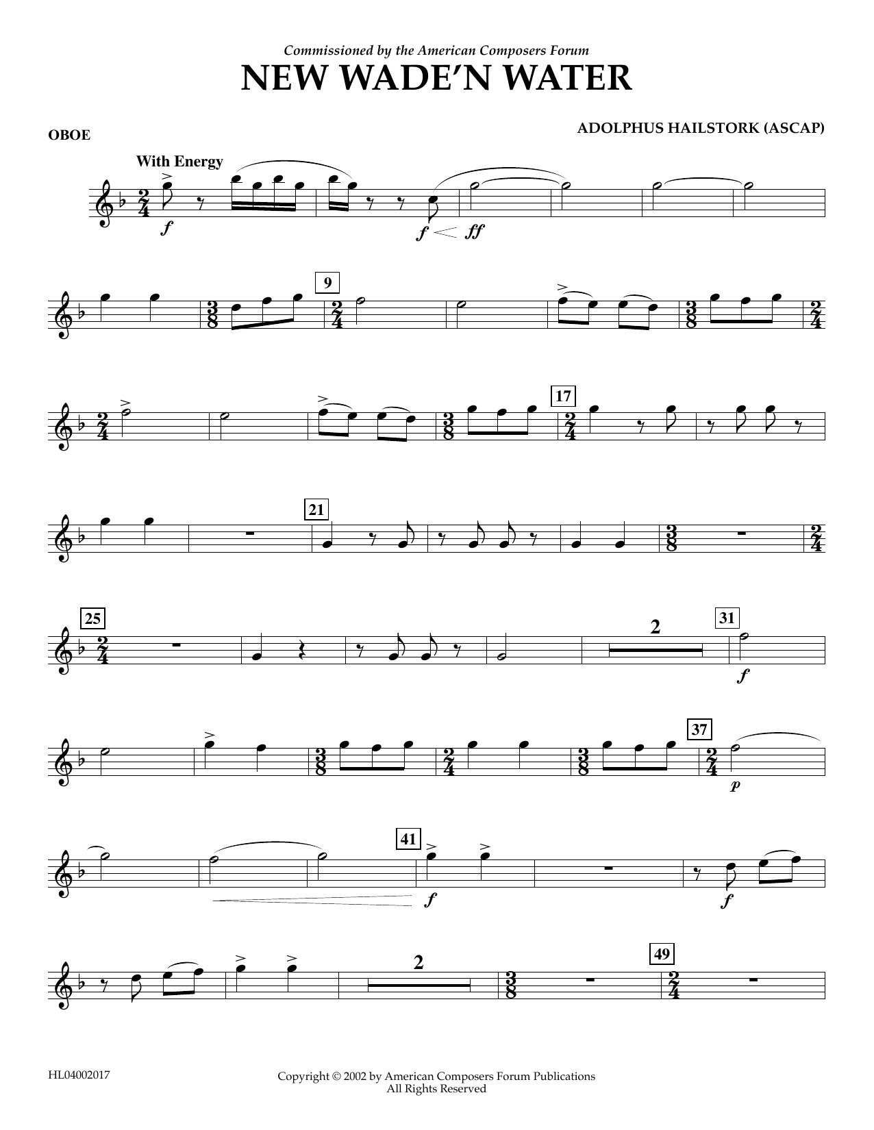 Produktbild zu: New Wade 'n Water - Oboe