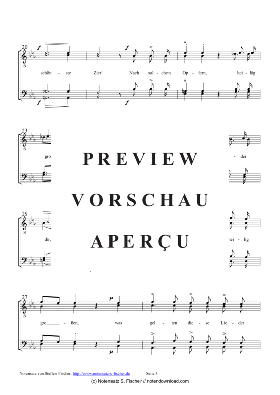 Product gallery: Page 4 of 5 An das Vaterland , , (male choir)