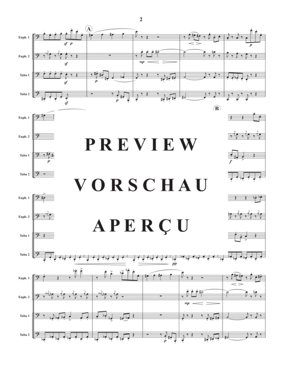 Product gallery: Page 4 of 18 Scherzo Humoristique , , (Tuba Quartet)