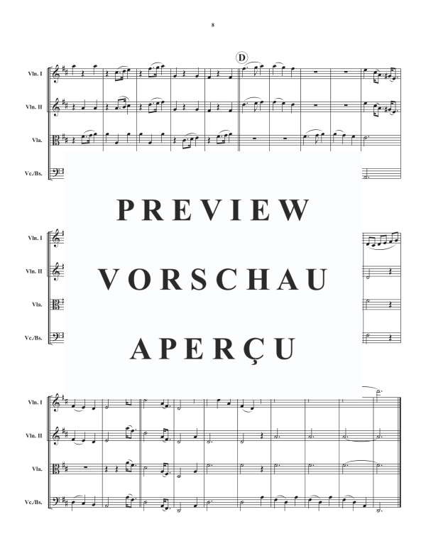 Produktgalerie: Seite 10 von 11 Sinfonia in G, , Alphorn in G und Streicher Quartett