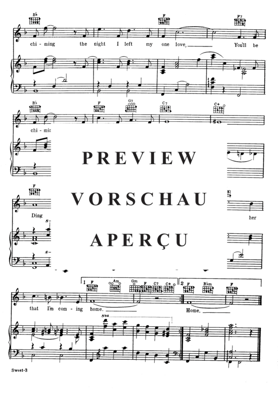 Produktgalerie: Seite 5 von 8 Sweet Hawaiian Chimes , Popular Standard, Klavier und Gesang