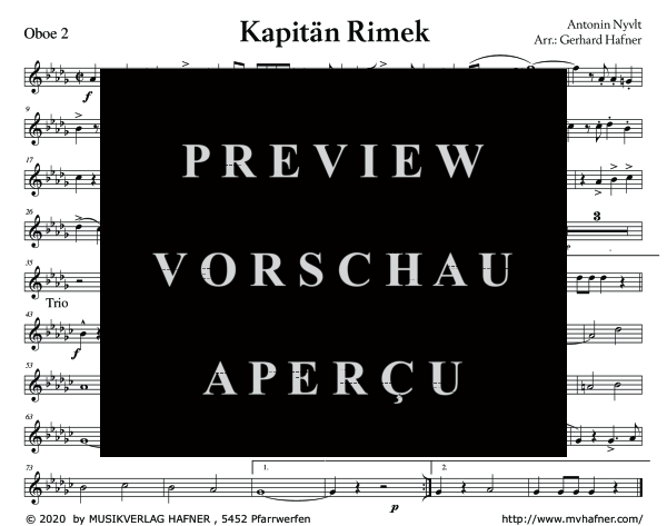 Product gallery: Page 11 of 11 Kapitän Rimek - Marsch, , (large wind orchestra)
