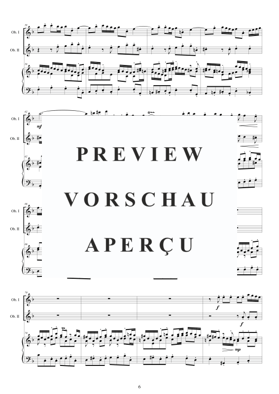Product gallery: Page 7 of 11 Four Double Concertos Op.9, , 2 Oboes and Harpsichord