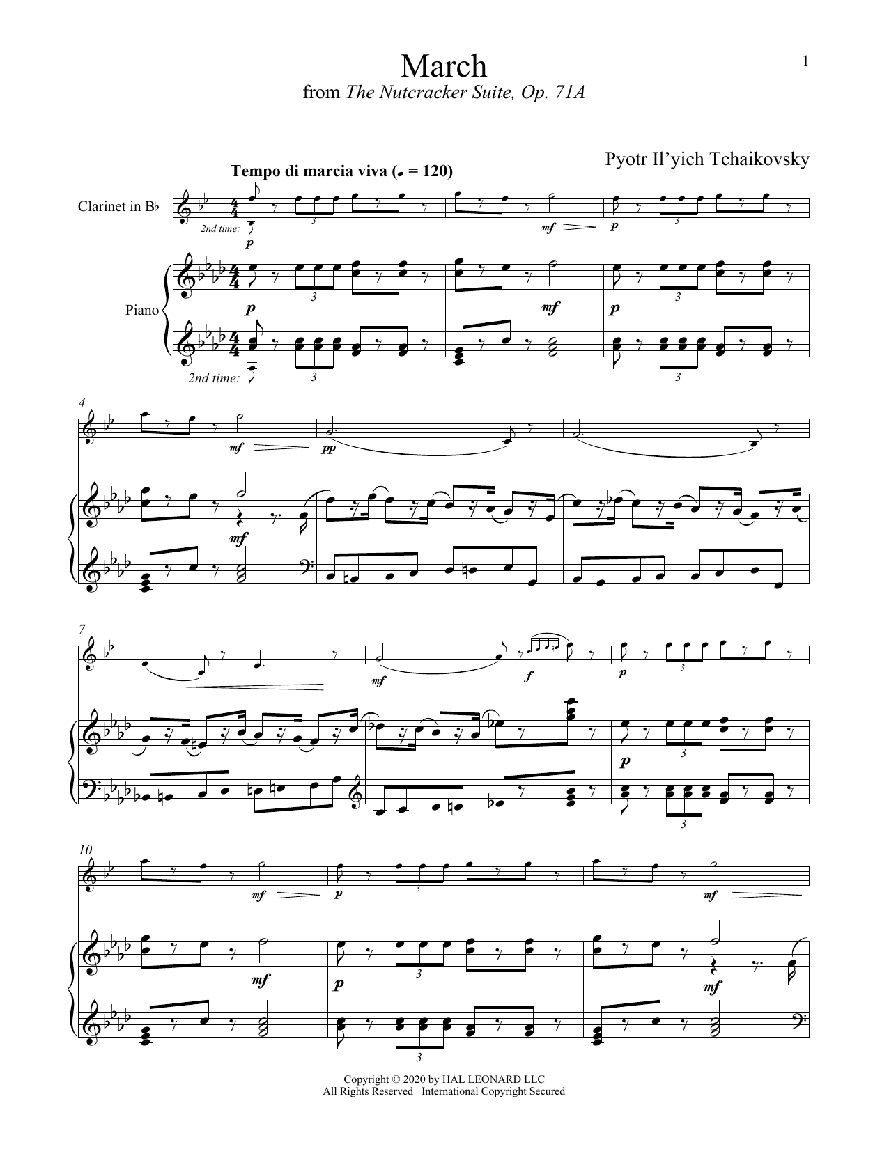 Produktbild zu: March, Op. 71a (from The Nutcracker)