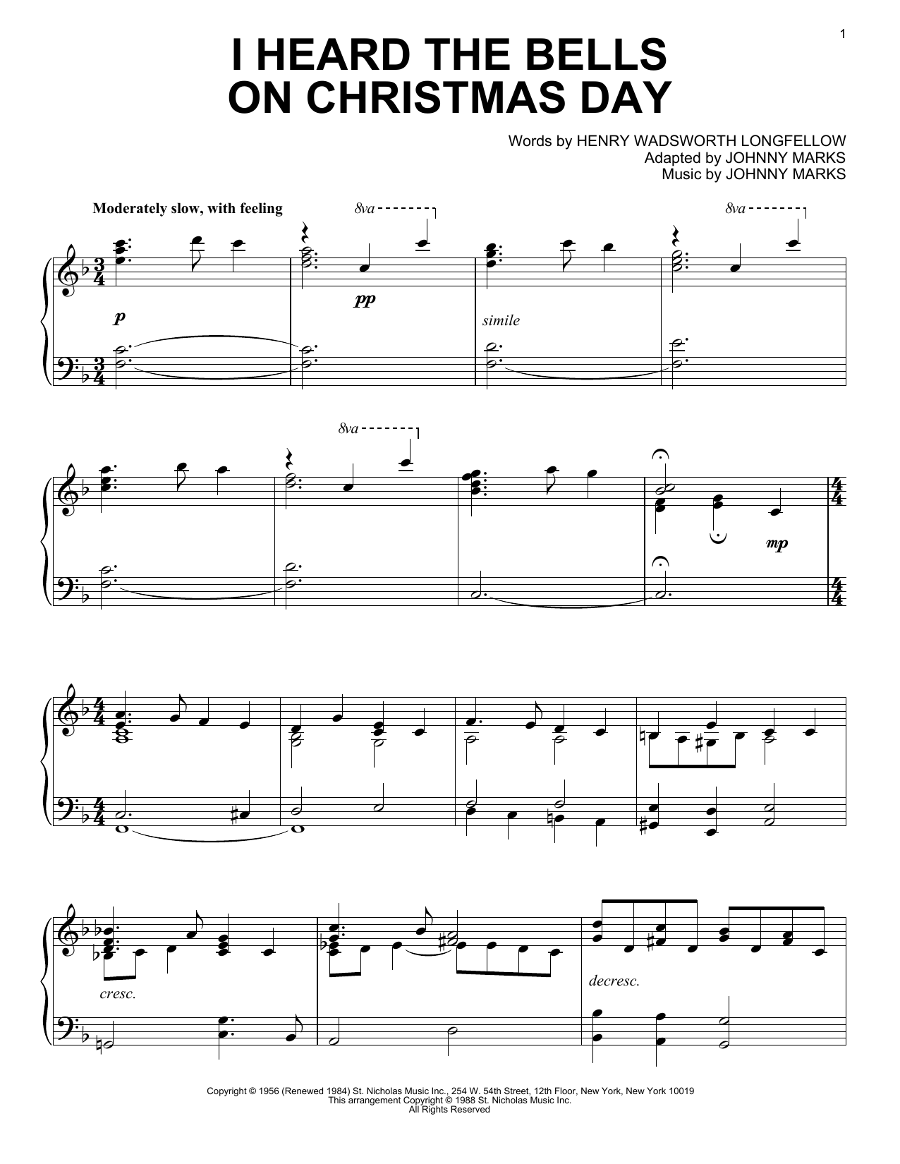 Produktbild zu: I Heard The Bells On Christmas Day