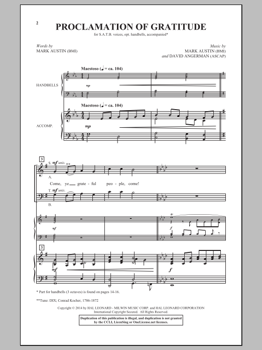 Produktbild zu: Proclamation Of Gratitude