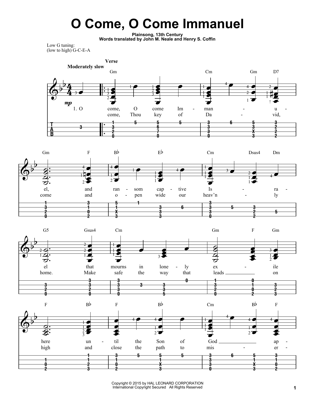 Product gallery: Page 1 of 1 O Come, O Come Immanuel, John M. Neale